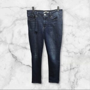 Levis 711 Jeans Womens 30 Blue Denim Stretch Skinny Distressed See Measurements
